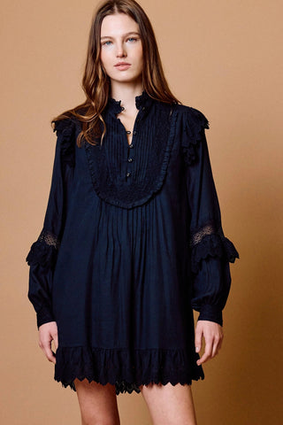 Edith Mini Dress - Black
