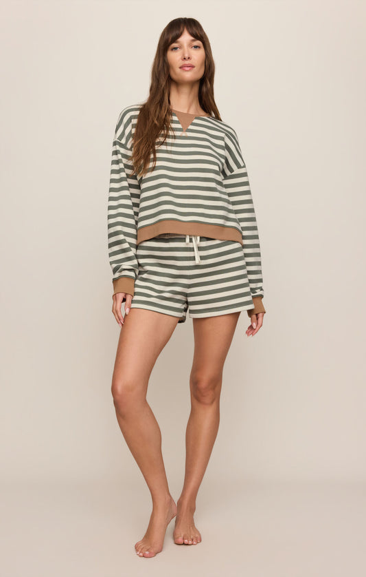 Low Key Strip Shorts Set