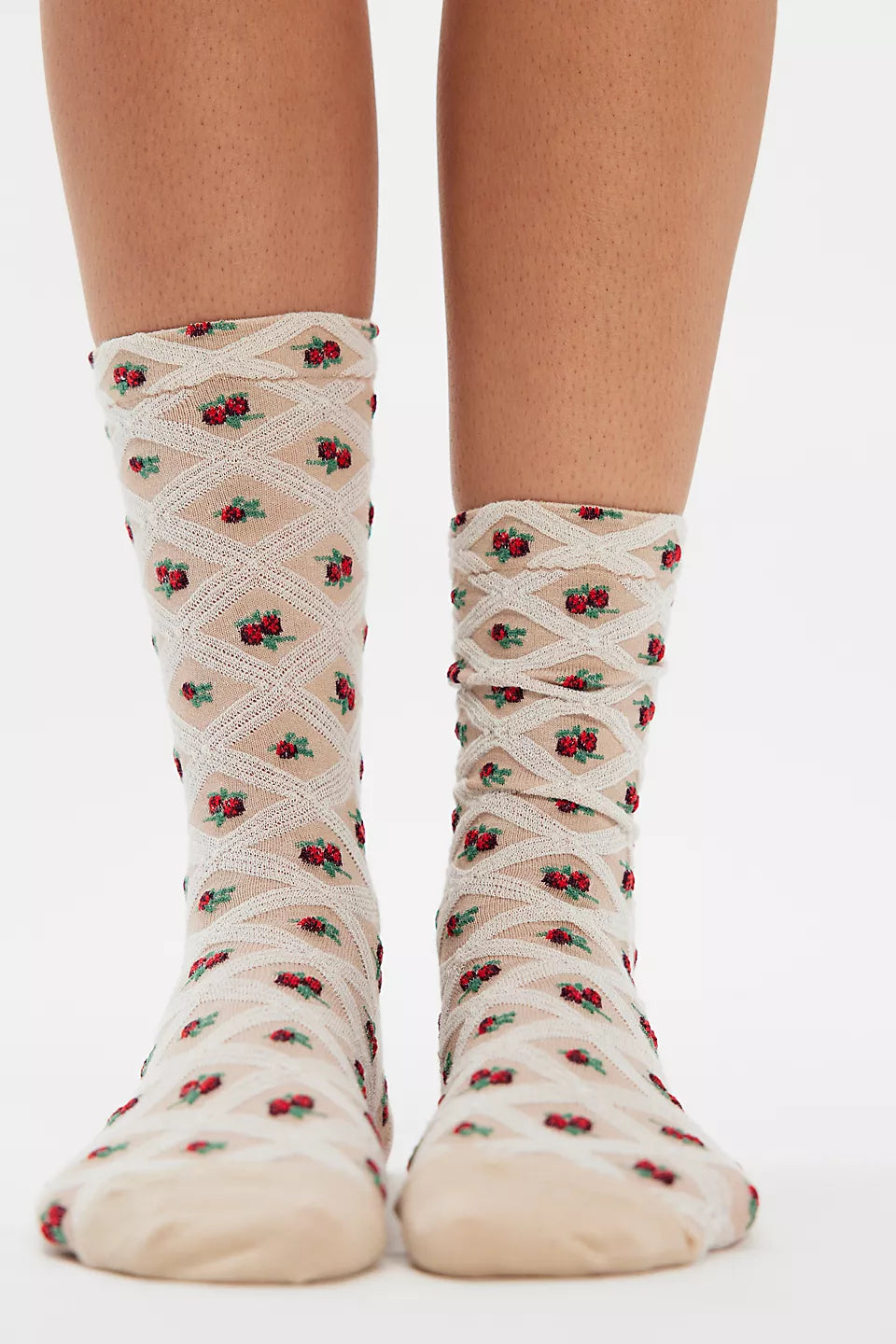 Floral Jacquard Trouser Sock
