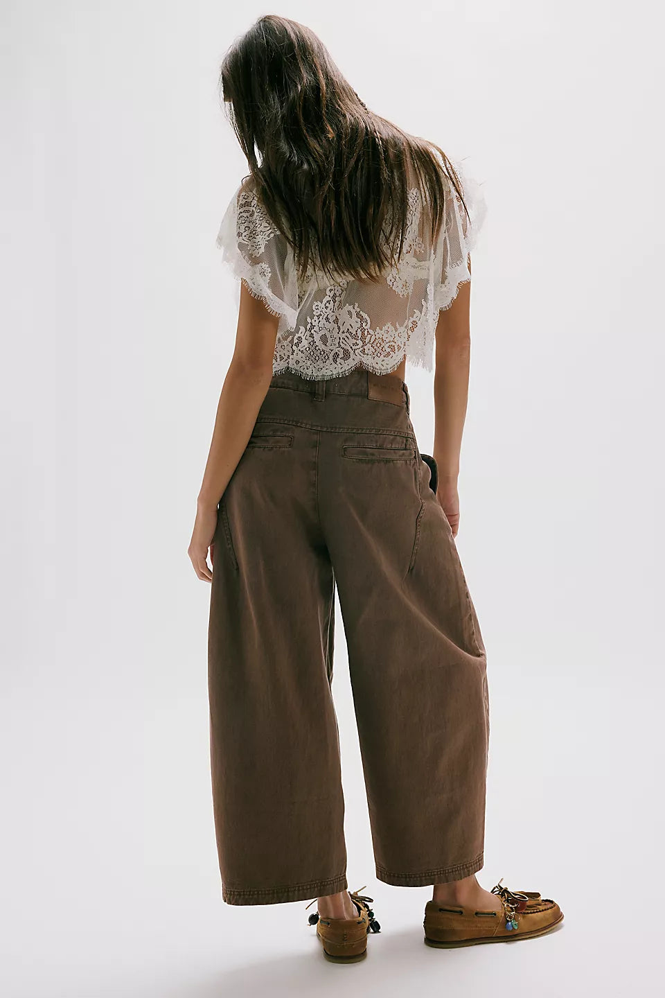 We The Free Lay Down Chino Trousers - Brownie