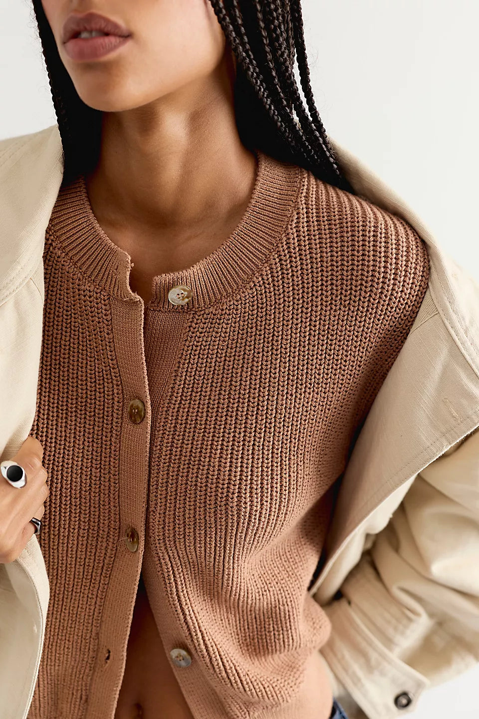 Vienna Cotton Knit Cardi