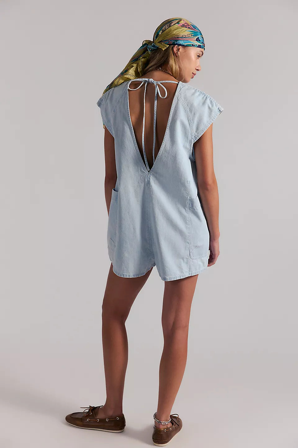 Free Fall Denim Romper