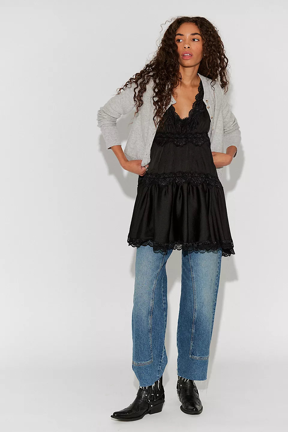 Free People In the Groove Mini Slip