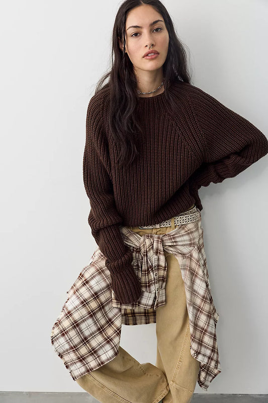 Low Tide Pullover - Chocolate