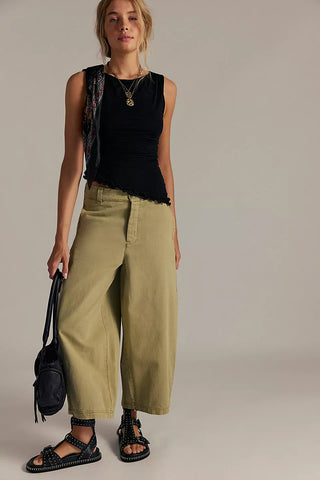 We The Free Lay Down Chino Trousers - Aloe