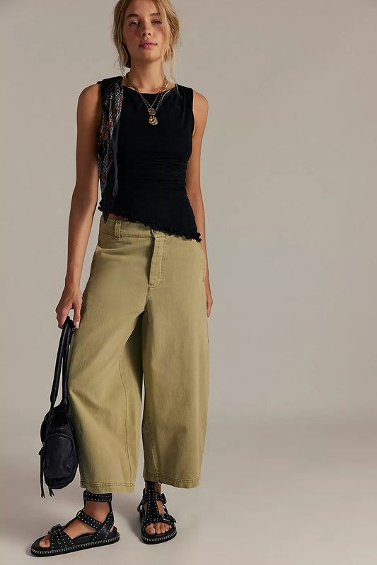 We The Free Lay Down Chino Trousers - Aloe