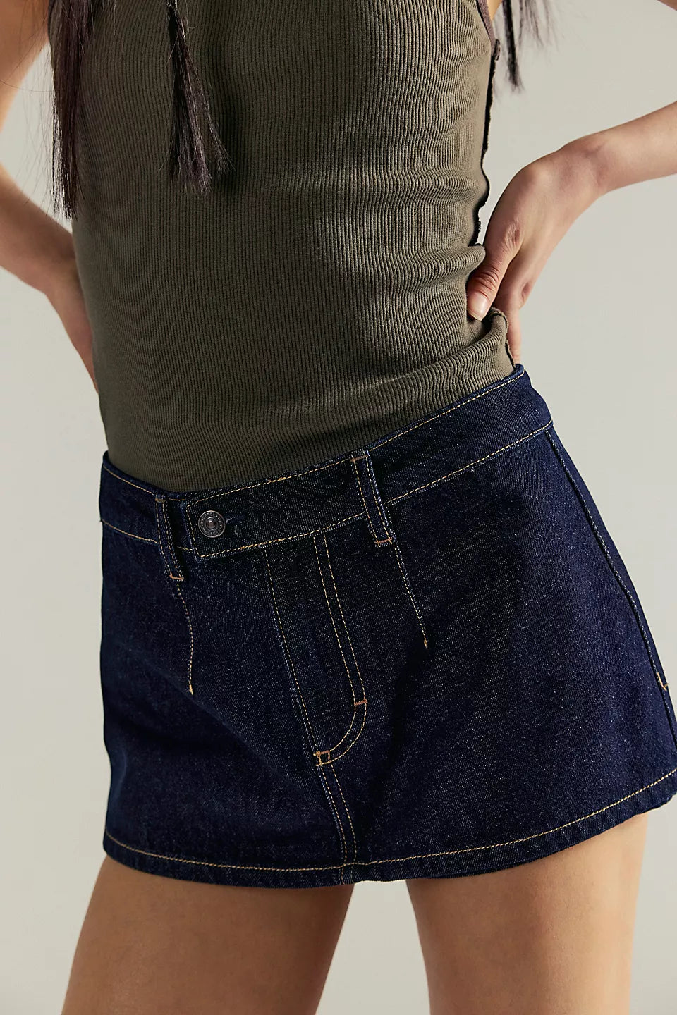 Galivanting Denim Skort