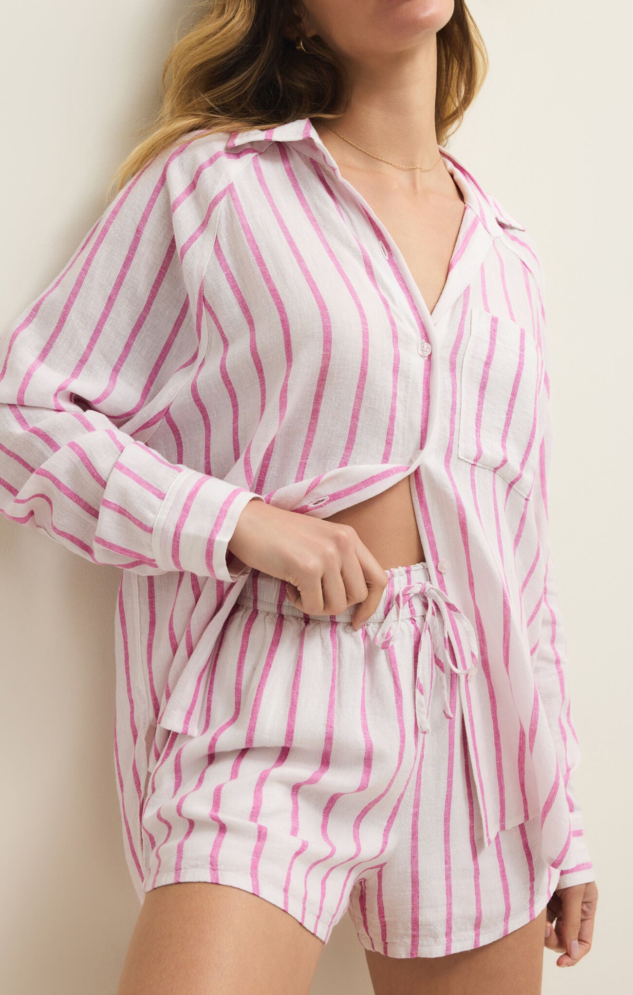 Z Supply Perfect Line Top - Spanish Rose