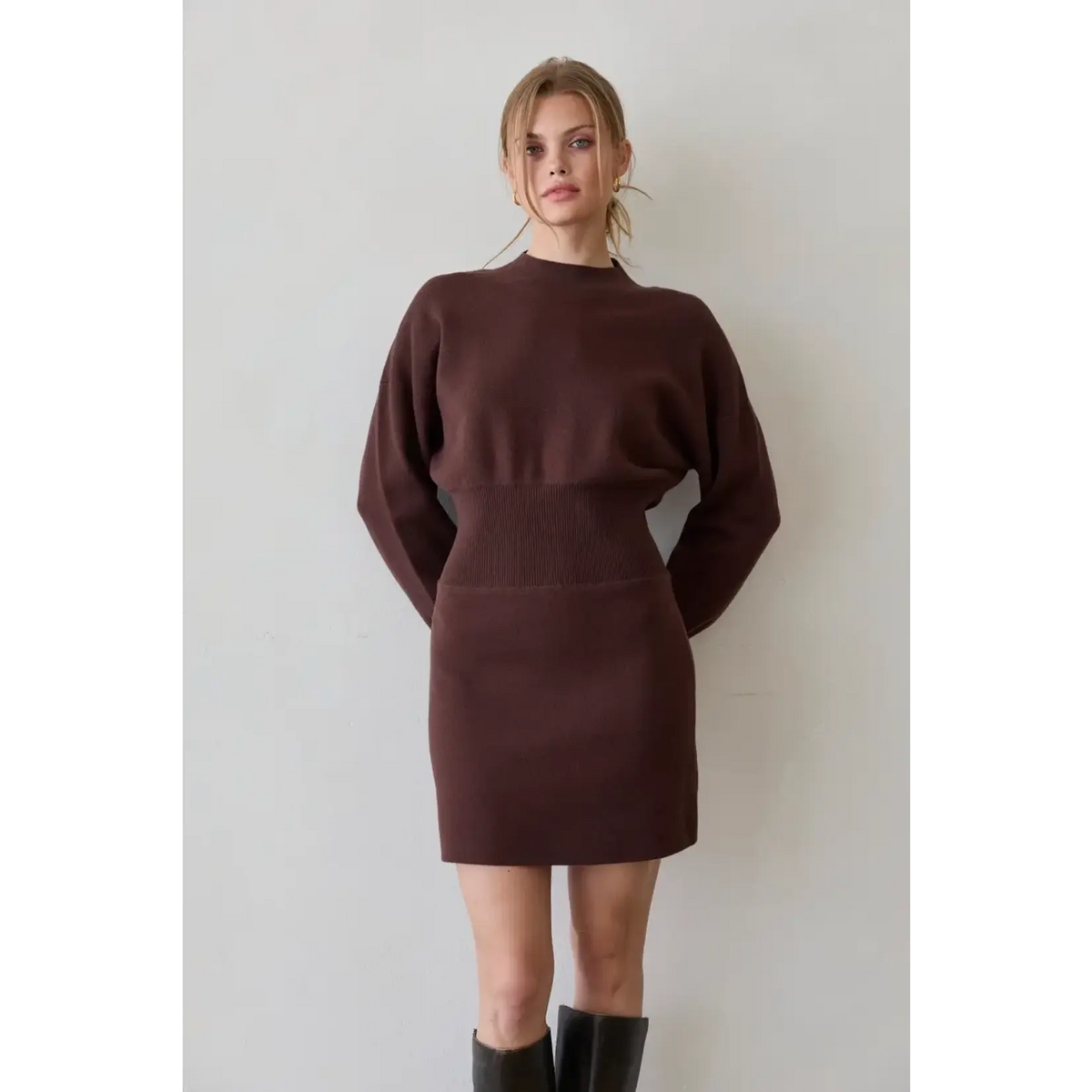 Lindsey Cinch Waist Mini Dress