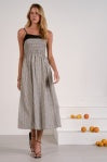 Black/White Gingham Maxi