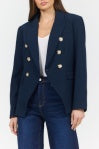 The Rowena Blazer - Black Iris