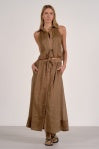 Caramel LInen Sleeveless Top
