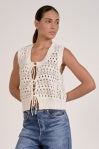 Tie Front Sweater Vest