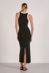 Black/White Ribbed Maxi Dress