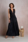 Black Tie Front Top